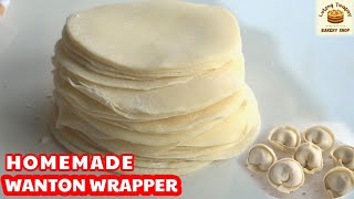 HOMEMADE WANTON, SIOMAI, DUMPLING WRAPPER RECIPE