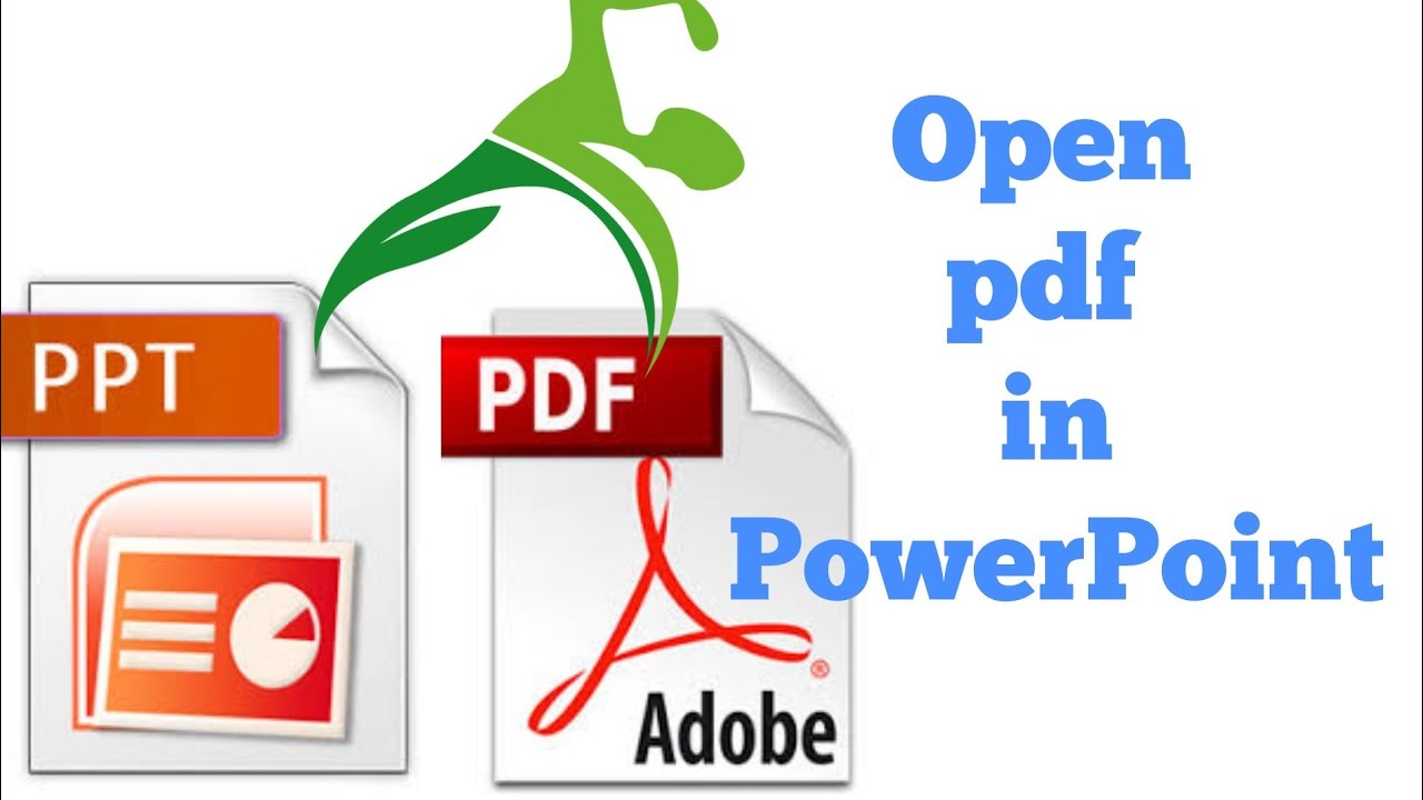 how to open a pdf presentation in powerpoint