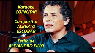 Video thumbnail of "Mi Karaoke - Coincidir - Alejandro Filio  -3"