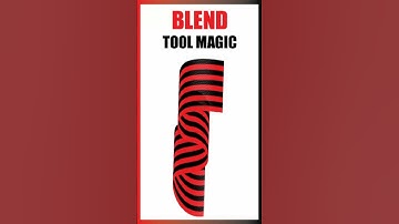 Blend Tool Magic in Adobe illustrator #viralreel #tipsandtricks #adobeillustrator #Blend #Tool #Ai