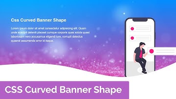 CSS SVG Wave Banner Background | CSS Curved Banner Shape | bootstrap4