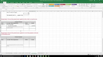 Notes Receivable   journal entries and maturity date