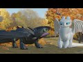 Happy fall toothless and light fury animation