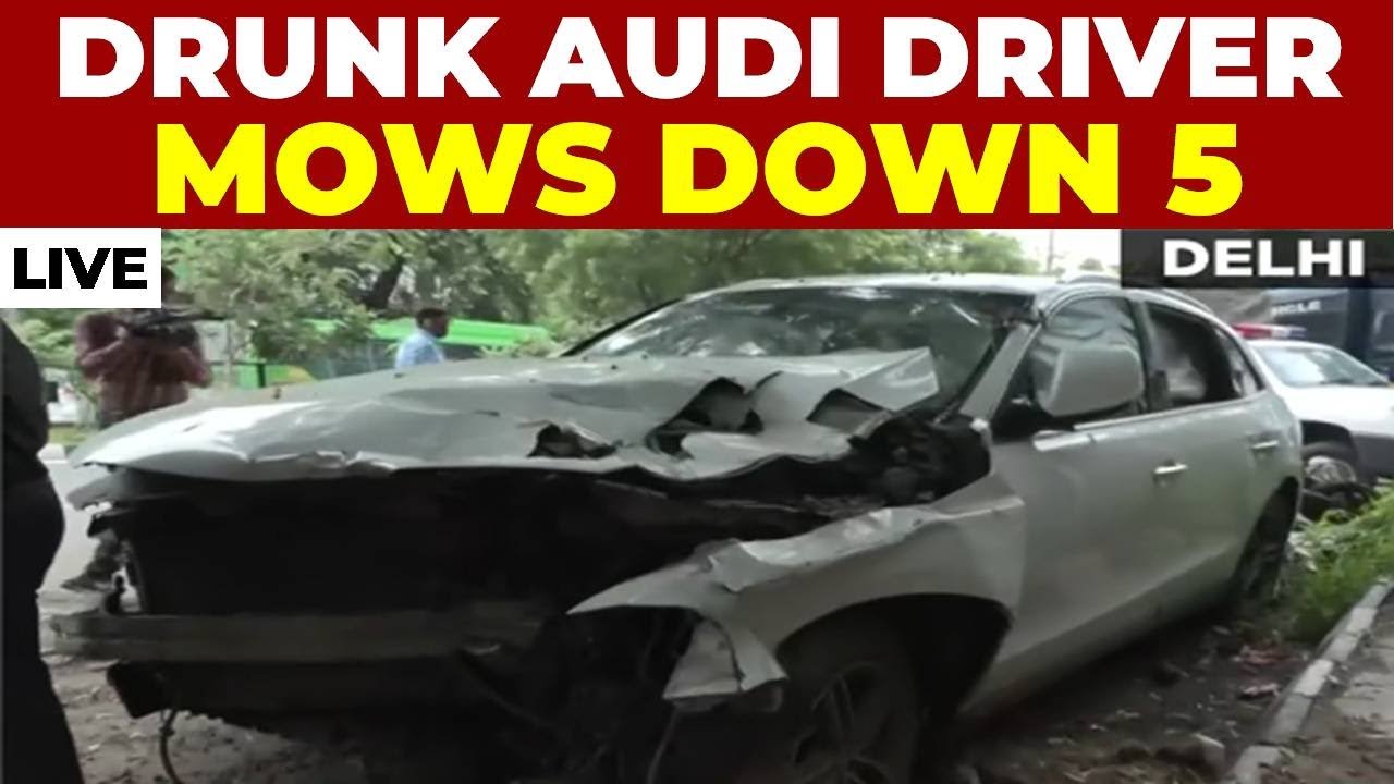Delhi News LIVE: Drunk Audi Driver Mows Down 5 In Vasant Vihar; Arrested | India Today LIVE