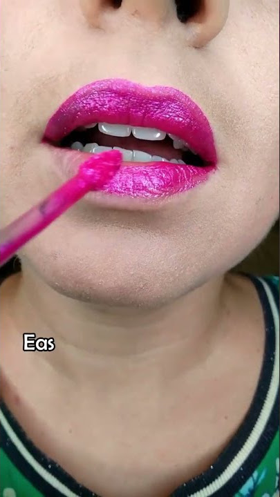 The craziest way to wear pink lipstick!