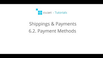 CS-Cart Tutorials. Shippings & Payments in Your Online Shopping Cart - Payment Methods