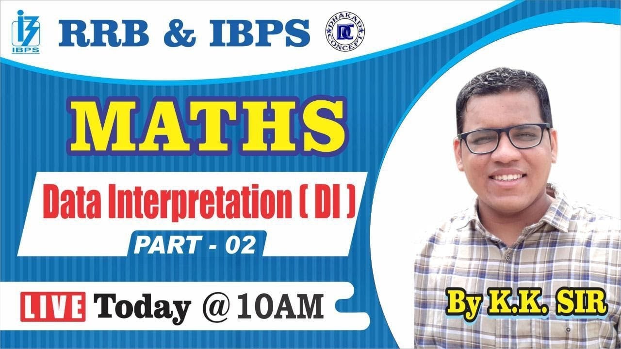 [2] IBPS RRB Clerk/PO Crash Course | Maths online Classes | Data Interpretation (DI)-2