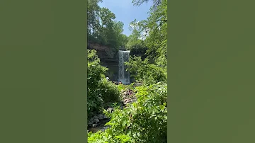 Minnehaha Falls, Minneapolis MN! #waterfall #water #nature #shorts #shortsvideo