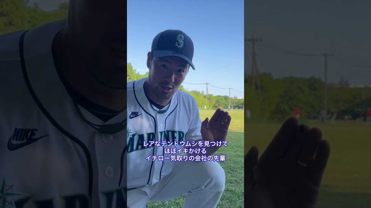 レアなテントウムシを見つけてほぼイキかける#イチロー 気取りの会社の先輩 #shorts #モノマネ #seattlemariners #ichiro