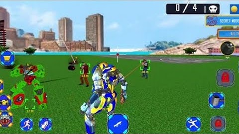 Flying prado Car Robot Game Fun Games studio Get a luxury flight ✈ ni prado helicopter car 🚗 Robot 🤖