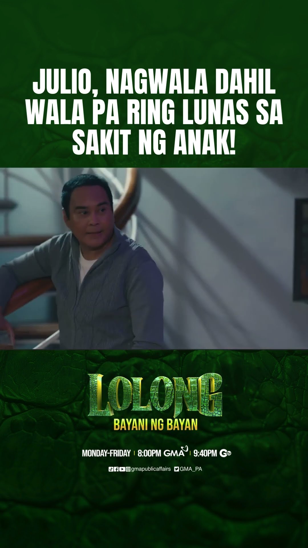 Julio, nagwala dahil wala pa ring lunas sa sakit ng anak! | Lolong 2