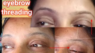 eyebrow threading//eyebrow threading before and after// best eyebrow threading near me👍