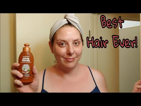 Video: Garnier Whole Blends Coconut Oil og Cocoa Butter Extracts Smoothing Shampoo Review