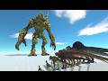 Update and test the skills of Forest Kaiju with Dinosaurs and other monsters in ARBS