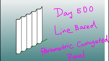 Everyday Revit (Day 500) - Parametric Line Based Corrugated Panel