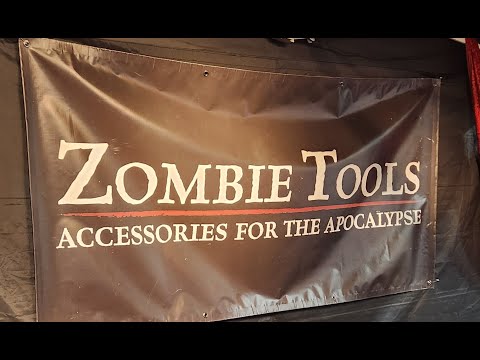 Always a fun booth at the shows.  Zombie Tools!