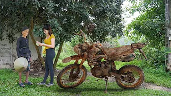 Girl Restores 1987 Off Road Motorcycle 200cc, Sadness of 95-Year-Old Woman