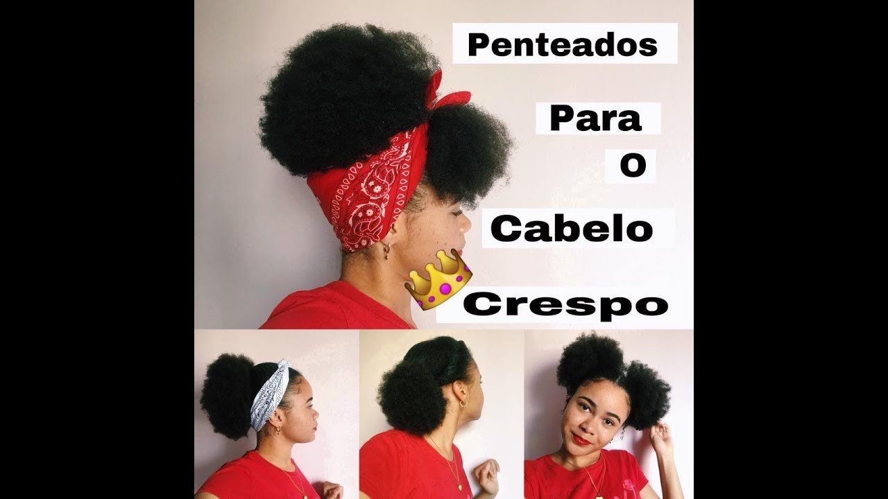 PENTEADOS FÁCEIS PARA CABELOS CRESPOS E CACHEADOS|| 