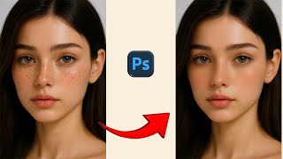 "How to Remove Freckles & Smooth Skin in Photoshop | Portrait Retouching Tutorial"