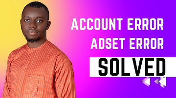 HOW TO FIX ACCOUNT ERROR | HOW TO FIX ADSET ERROR | FACEBOOK ADS ACCOUNT ERROR