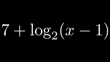 Condense 7 + log_2(x - 1) using the properties of logarithms