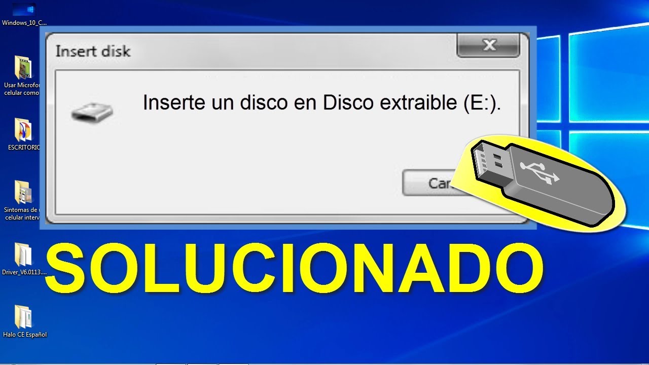 Inserte Un Disco en DISCO Extraible│Mi Pendrive NO Se Deja Formatear│No  Puedo Formatear Mi USB - YouTube