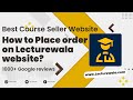 How to Place order on Lecturewala website | How to Buy Courses on Lecturewala site | Best CA CS CMA