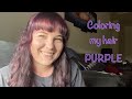 Coloring my hair purple with Arctic Fox Purple Rain (partial fail)