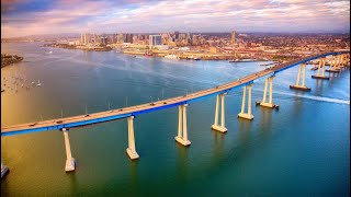 DRIVING OVER  FAMOUS SAN DIEGO-CORONADO BRIDGE (DAVE’S BRIDGE)