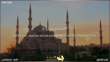 تلاوة تريح النفس من سورة عبس | الشيخ وديع اليمني Surah Aabas / Sheikh Wadee Yamani