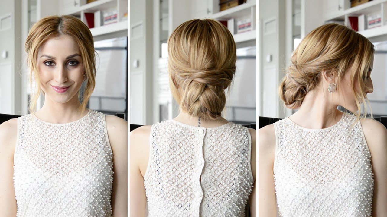 Twisted Dutch Braided Updo Hairstyle | Fancy Hair Tutorial