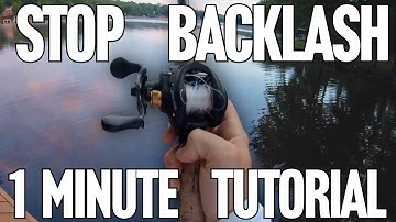 Easy Baitcaster Fishing Reel Settings (1 Minute Tutorial) Stop Getting Backlash!