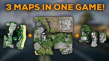 (III + VC + SA) All 3 GTA Maps In One Game | GTA Mixed City Mod for GTA San Andreas