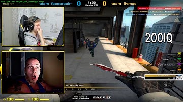 CSGO PROS AND STREAMERS REACT TO BROKY AND BYMAS PLAYS