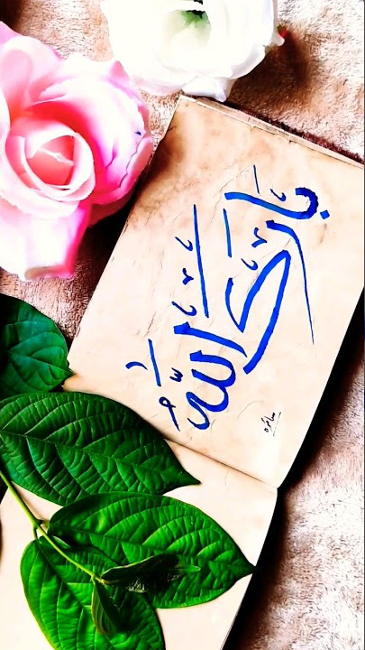 Barak Allah 🌷 Arabic Calligraphy #arabiccalligraphy #ytshorts #trending #islamic #calligraphymasters