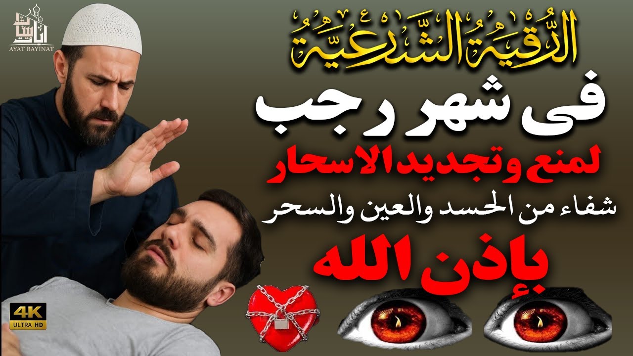 رقية فى شهر رجب لمنع وتجديد الاسحار للشفاء من السحر والعين والحسد بإذن الله  بصوت القارئ مختار الحاج