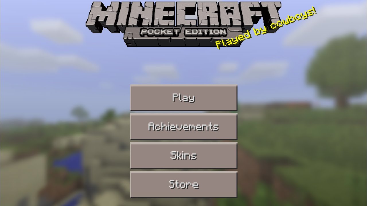 Minecraft, but with the original Pocket Edition UI and interface. : r/ Minecraft