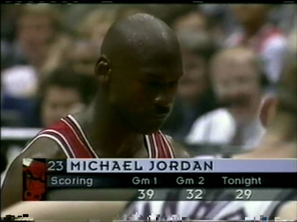 Michael Jordan - 38pts on 73%FG vs Nets, 1998 Playoffs Gm 3 