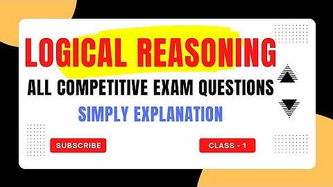 Logical reasoning:analytical ability and data interpretation//all competitive exams MCQs