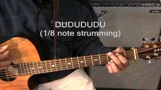 Video thumbnail of "Otis Redding "Dock Of The Bay" Style Strumming Patterns Tutorial - @EricBlackmonGuitar"