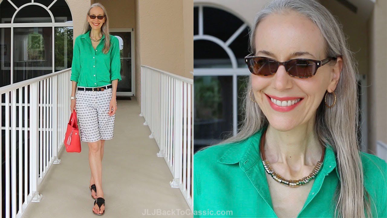 Classic Fashion/Style Over 40/Over 50: Pairing Emerald With Coral...J ...