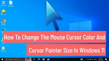 How To Change The Mouse Cursor Color And Cursor Pointer Size In Windows 11