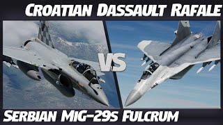 DCS | Balkan BvR | Croatian Dassault Rafale vs Serbian MiG-29S #dcs #dcsworld