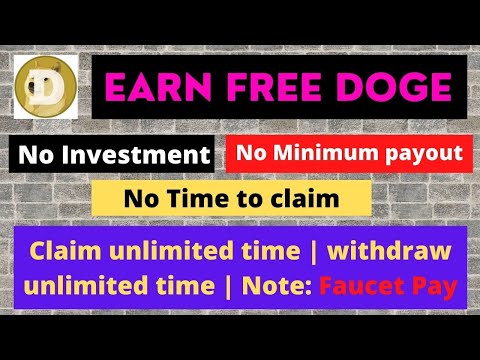 Earn Free Doge Coin | No Investment | No Minimum Withdraw | Faucet Pay #dogecoin #earndogecoinfree