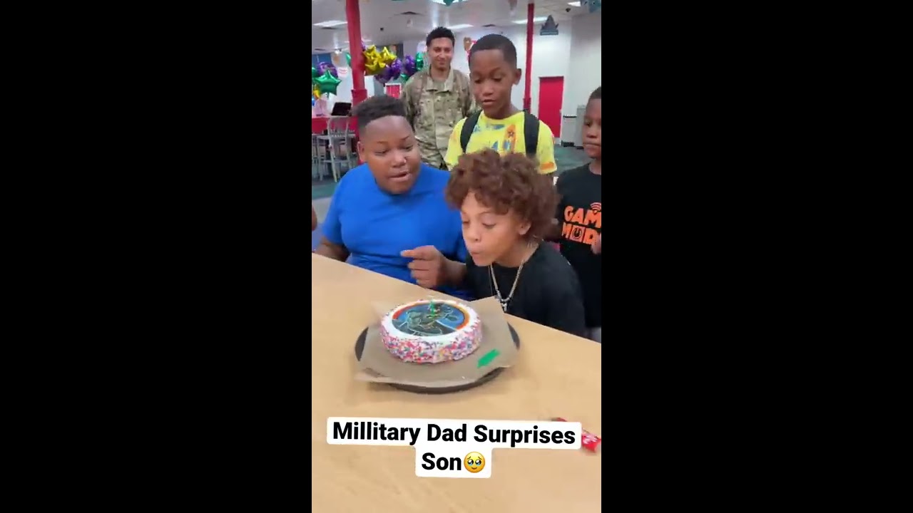 Military Dad Surprises Son At Chucky Cheese 🥹😱 #shorts