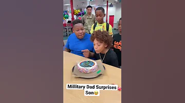 Military Dad Surprises Son At Chucky Cheese Shorts 