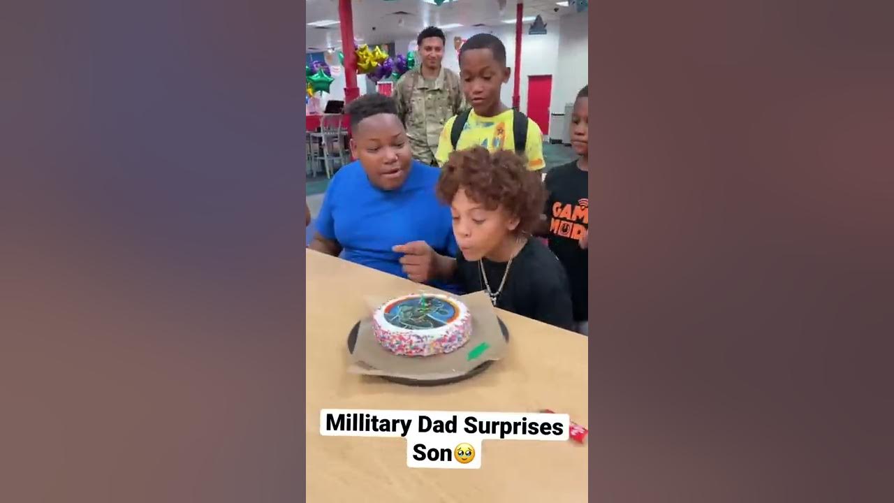 Military Dad Surprises Son At Chucky Cheese 🥹😱 #shorts