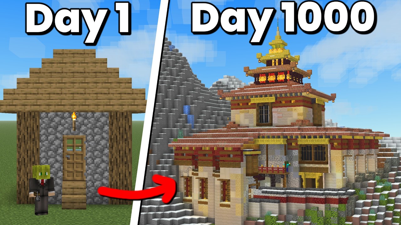 I Survived 1000 Days in Minecraft Hardcore…again [FULL MOVIE]