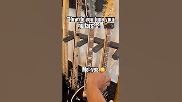 “How do you tune your guitars?!?!” Me: Yes 😏🎸#guitarcomedy #meme #asmrsounds