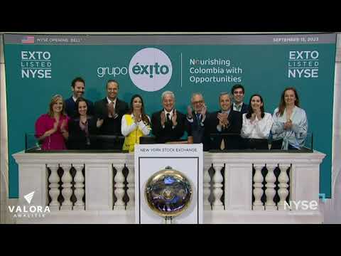 Grupo Éxito toca la campana de apertura en la Bolsa de Nueva York